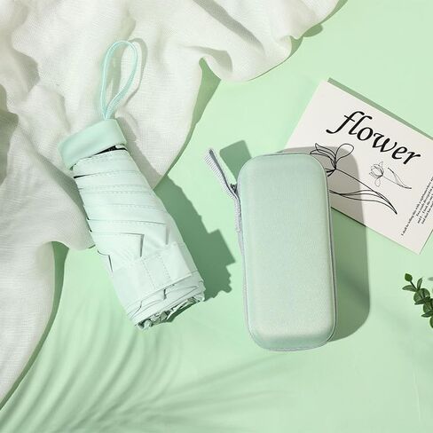Mini folding umbrella with umbrella case,Flat umbrella handle in Kuwait