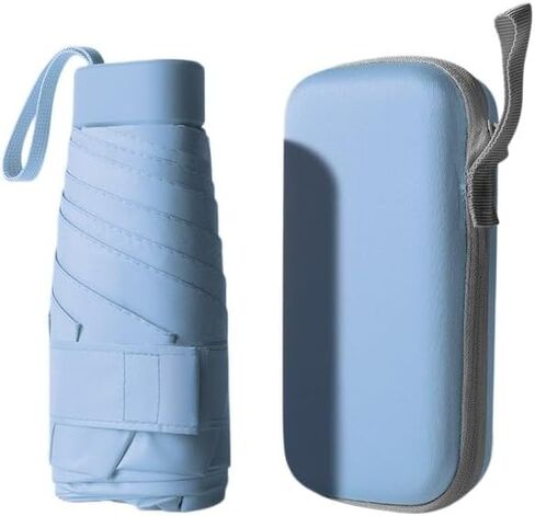 Mini folding umbrella with umbrella case,Flat umbrella handle in Kuwait