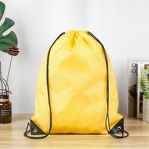 Drawstring Bags Sport Gym Cinch Bag Nylon String Bag for Women Men (Blue 4PCS) in Kuwait