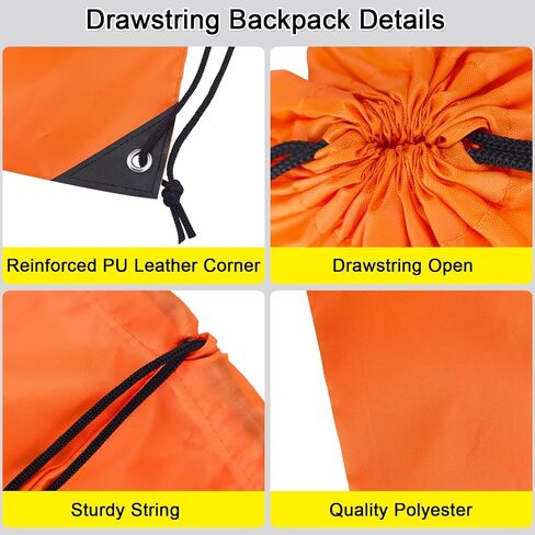 ​10Pack Drawstring Backpack,Lightweight Sports Gym Sack with 10 Color Options,Water-Resistant Cinch Backpack for Men Women, Fitness,Running,Outdoor Activities,Bulk Carry All String Bags​ in Saudi Arabia