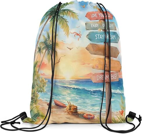 jejeloiu Gothic Anchor Drawstring Backpack 13"x15.7" Nautical Theme Gym String Bag Sea Adventure Sports Sackpack Vintage Ocean Waterproof Cinch Bag in Kuwait