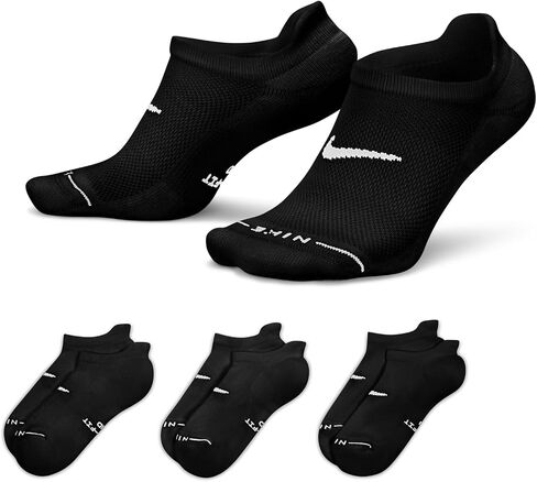 Nike Unisex Adult Everyday Elevated No-Show Socks (3-Pack) | Mens and Womens in Kuwait