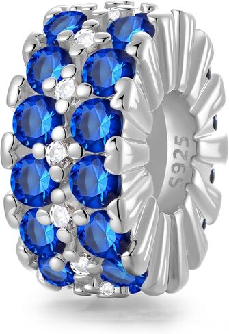 LNQOBU Clip Stoppers Charm for Bracelets 925 Sterling Silver Pave Cubic Zirconia Safety Chain for Women in Kuwait