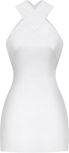 JW PEI Women's Satin Mini Dress with Tulle Cross in Kuwait