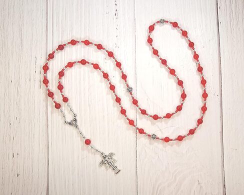 Inanna (Ishtar) Prayer Bead Necklace in Red Jade: Sumerian Mesopotamian Goddess of Love, War, Power, Justice in Saudi Arabia