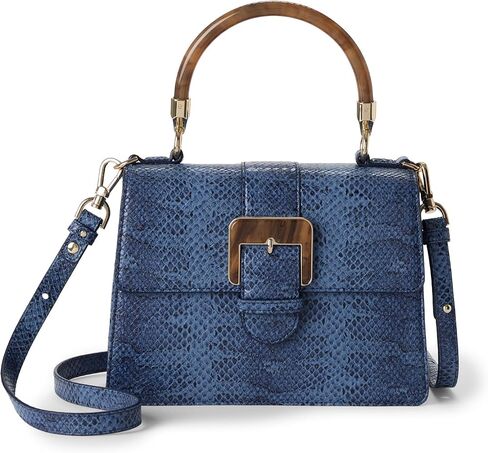 BRAHMIN Small Hallie - Navy Bonaire in Kuwait
