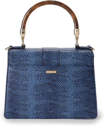 BRAHMIN Small Hallie - Navy Bonaire in Kuwait