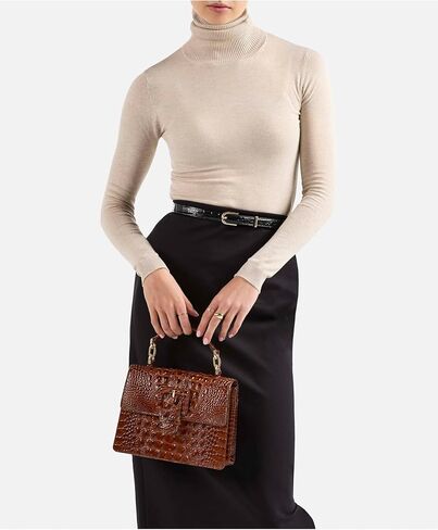 BRAHMIN Small Hallie - Navy Bonaire in Kuwait