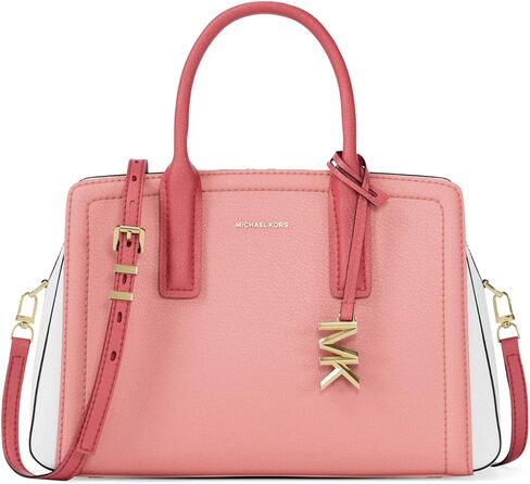 Michael Kors Women's Laila Small Satchel, Gold-Tone Hardware/Leather/Primrose Multi in Kuwait