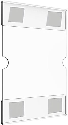4x6 Inch Wall Mounted Acrylic Photo Display Rack with Frame, Suitable for Holding Photos, Flyers, Menus, and Other Print Materials (1PCS) in Kuwait