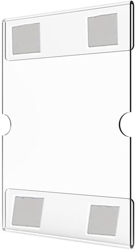 4x6 Inch Wall Mounted Acrylic Photo Display Rack with Frame, Suitable for Holding Photos, Flyers, Menus, and Other Print Materials (1PCS) in Kuwait