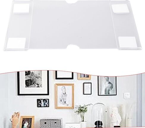 4x6 Inch Wall Mounted Acrylic Photo Display Rack with Frame, Suitable for Holding Photos, Flyers, Menus, and Other Print Materials (1PCS) in Kuwait
