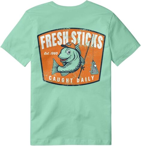 Fresh Sticks Caught Daily Lacrosse Tee in Kuwait