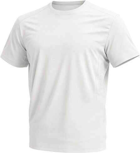 Flygo Mens Workout Shirts Dry Fit Underarm Mesh Athletic Cooling T-Shirt Short Raglan Sleeve Moisture Wicking Gym Tops in Kuwait