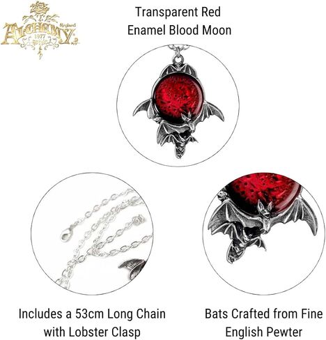 Blood Moon Pewter Pendant by Alchemy in Saudi Arabia