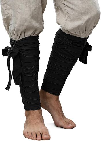 Renaissance Leg Wraps Puttees Medieval Arm Wraps Viking Pirate LARP Accessory in Kuwait