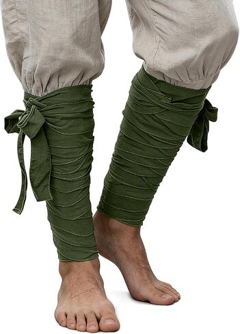 Renaissance Leg Wraps Puttees Medieval Arm Wraps Viking Pirate LARP Accessory in Kuwait