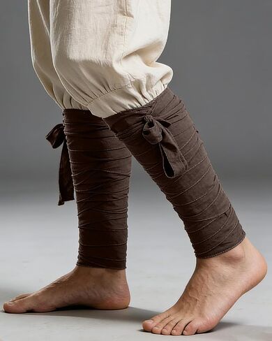 Renaissance Leg Wraps Puttees Medieval Arm Wraps Viking Pirate LARP Accessory in Kuwait