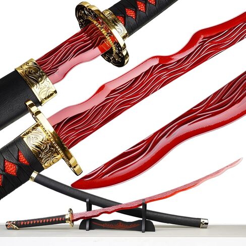 Handmade Rivers of Blood Katana Sword 46" for Cosplay Collection Medieval Fantasy in Saudi Arabia