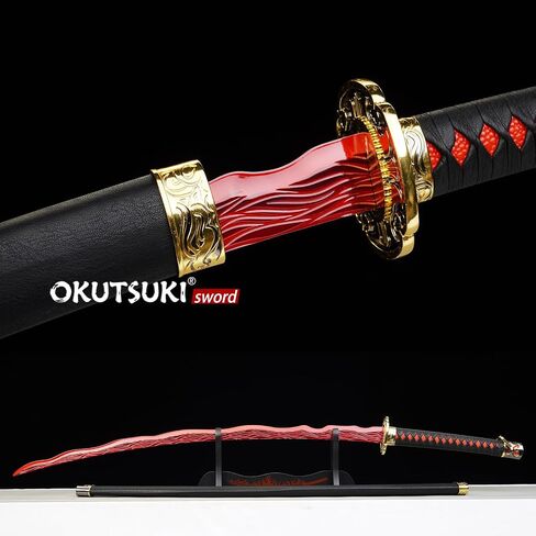 Handmade Rivers of Blood Katana Sword 46" for Cosplay Collection Medieval Fantasy in Saudi Arabia