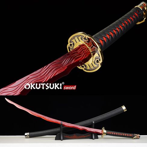 Handmade Rivers of Blood Katana Sword 46" for Cosplay Collection Medieval Fantasy in Saudi Arabia