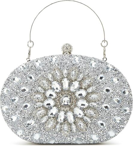 Double-sided Rhinestone Clutch Purses Women Sparkly Evening Bags Luxury Handbags Crystal Diamond Wrist Purse Wedding Party in Kuwait