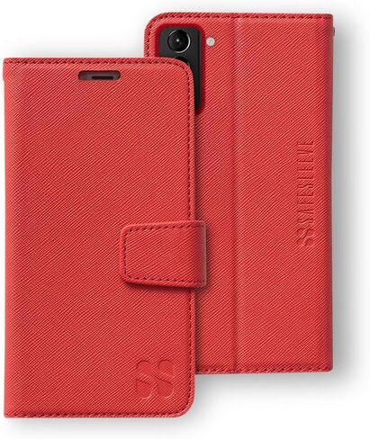Safesleeve EMF حماية مكافحة الإشعاع Samsung Galaxy Case: Galaxy S10 RFID CARD HOLDER WARKING WARKING ، حالة هاتف محمول قابلة للتعديل ، جلد نباتي للنساء والرجال (أسود) in Kuwait