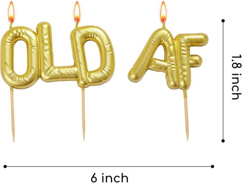Old AF Birthday Candles, Comedic Candles, Joke Candles, Party Celebration in Saudi Arabia