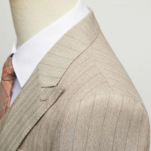 UNINUKOO Mens 3 Piece Suits Pinstripe Slim Fit Peak Lapel Formal Dinner Casual Wedding Tuxedo in Kuwait