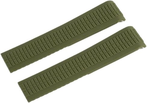 MJMT06 21mm Compatible with Patek Philippe Aquanaut Watch Silicone Rubber Strap Band Red Clasp in Kuwait