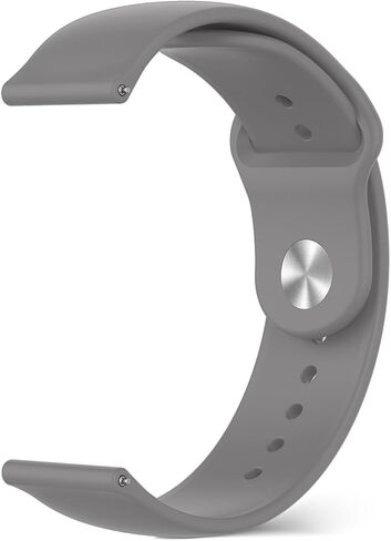 18mm 20mm 22mm Silicone Watch Band, Quick Release Adjustable Strap, Women Men Soft Sport Waterproof Replacement Wristband Straps for Garmin/Huawei/Samsung/Amazfit/Xiaomi (20mm/Sky Blue) in Kuwait