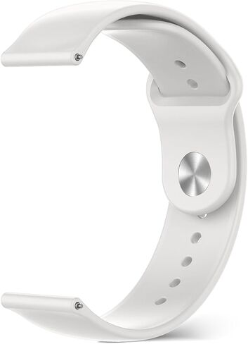 18mm 20mm 22mm Silicone Watch Band, Quick Release Adjustable Strap, Women Men Soft Sport Waterproof Replacement Wristband Straps for Garmin/Huawei/Samsung/Amazfit/Xiaomi (20mm/Sky Blue) in Kuwait