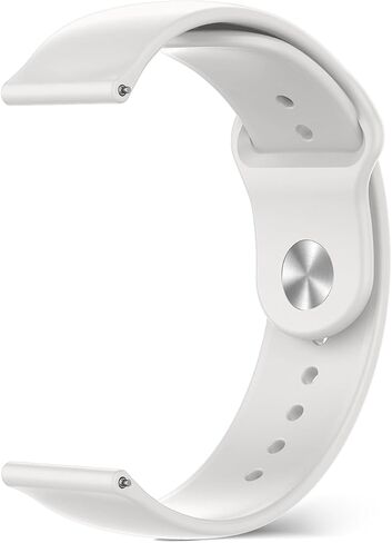 18mm 20mm 22mm Silicone Watch Band, Quick Release Adjustable Strap, Women Men Soft Sport Waterproof Replacement Wristband Straps for Garmin/Huawei/Samsung/Amazfit/Xiaomi (20mm/Sky Blue) in Kuwait