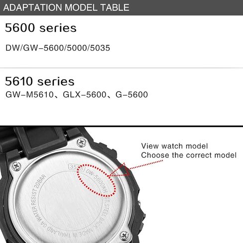 Stainless Steel Watch Screen Protection Bumper - Compatible with DW-5600 GW-B5600 GW-M5610 G-5600 GLX-5600 DW-D5600 GLS-5600 DW-5035 GWX-5600 GB-5600 in Saudi Arabia