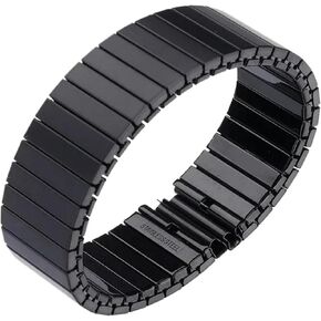 Stainless Steel Watch Band Metal Elastic Stretchable Expansion Watch Strap Universal Interface,Silver-14mm-S-136mm in Kuwait