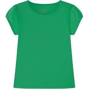 Huata Girls Short Puff Sleeve Tee Basic T Shirt Crewneck in Saudi Arabia