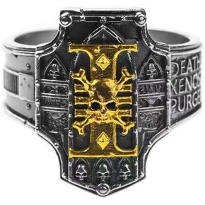 Deathwatch Gold Open Ring, Adjustable Collectible for Men & Fans Warhammer 40K in Saudi Arabia