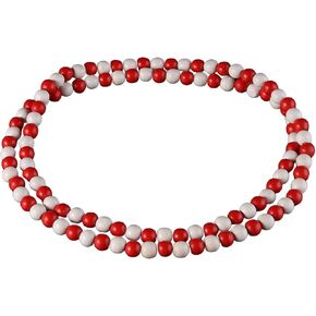 Punk Cool Colorful 8mm Wood Beads Chunky Strand Chunky Necklace Natural Wooden Chain Unisex Hip Hop Handmade African Statement Retro Bohemian Jewelry for Women Men in Saudi Arabia