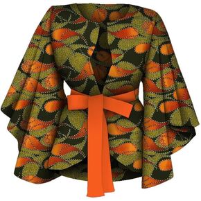 BAZINRICHE African Shirt with for Women Dashiki Clothing Blouse Printing Ankara Casual Jackets Attire in Kuwait