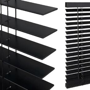 2" Cordless Real Basswood Wood Blinds for Indoor Windows, 23" W x 48" H | Easy Install Horizontal Venetian Blinds with Tilt Wand, Light Filtering & Privacy Control, Child & Pet Safe Window Blind in Saudi Arabia