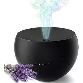 Essential Oil Diffuser,Cool Mist Humidifier with 2 Modes, Auto-Off Function | Small Ultrasonic Aromatherapy Diffuser, Fragrance Aroma Diffuser for Bedroom, Home Essentials, Scent Diffuser 100ml, Black in Saudi Arabia