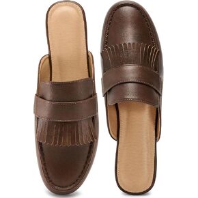 Womens Mules Flats Shoes: Comfortable Dressy Closed Round Toe Slip On Backless Slides Loafers 2026 for Business Work Casual in Saudi Arabia