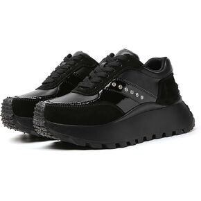 Women's Outdoor Lace Up Thick Sole Multifunctional Casual Sports Shoes, Suitable for Off-Road Hiking, Backpacking, Lightweight and Practical, Fitness Training, Street Shopping Loafers in Saudi Arabia