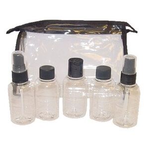 Erico Clear Travel Bag With 5-2oz Clear Bottles in Saudi Arabia