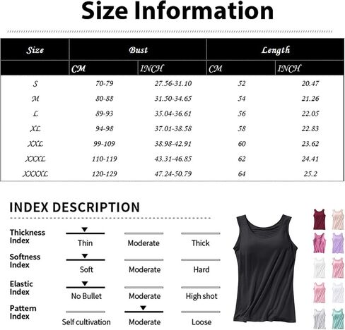 Tops for Women Basic Tank Tops Layer Padded Bra Built in Bra Adjustable Spaghetti Strap Casual Yoga Workout Shirts in Kuwait