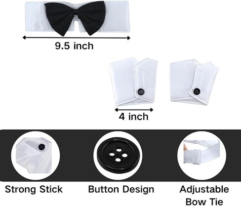 Black Bunny Ears Headband for Adults – Rabbit Ears Headband Costume Set with Bow Tie Cuffs & Tail for Easter Halloween Women Men 15+ (Bunny, Black) in Saudi Arabia