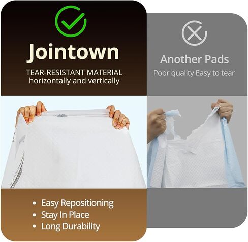 Jointown Heavy Duty Bed Pads Disposable 30"X36", 25 Pack 130 Gram Ultra Absorben Waterproof Incontinence Underpads, Strength Tear-Resistant Material, 10X More Absorbent for Adults, Elderly Kids in Kuwait