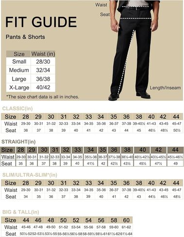 Men's Classic Fit Dress Pants, Flat-Front Business Casual Trouser with Expandable Waistband, Wrinkle-Free Suit Slacks for Men in Saudi Arabia
