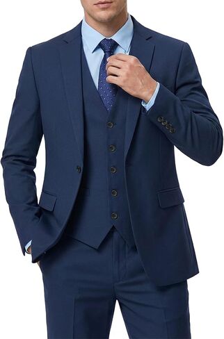 Hihawk Men's Suit 3 Piece Slim Fit One Button Blazer Jacket Vest and Pants, Tuxedo Set for Party Wedding Business in Saudi Arabia
