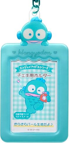 Sanrio 494259 حامل Cheki (استمتع بالمعبود) Hangyodon PVC/الصلب حجم التخزين: تقريبًا. حافظة بطاقات مقاس 2.1 × 3.4 بوصة (5.4 × 8.6 سم). in Kuwait